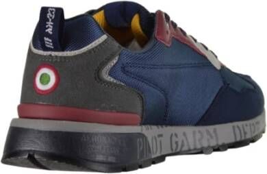 aeronautica militare Blauwe platte schoenen Actieve levensstijl sneakers Blue Heren