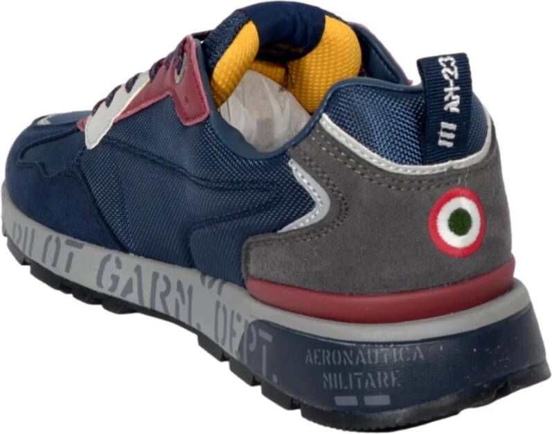 aeronautica militare Grijs Blauwe Hardloopschoenen Sc276 Multicolor Heren
