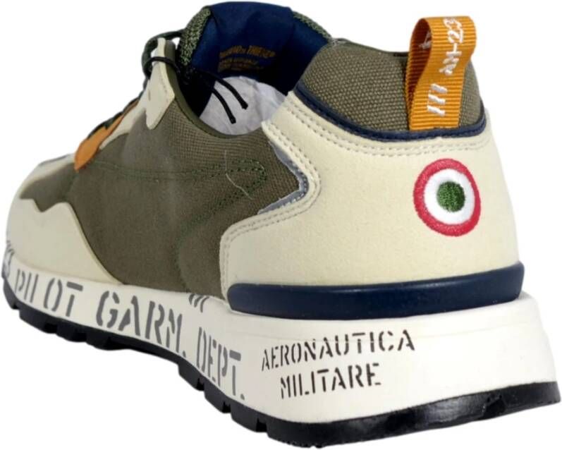 aeronautica militare Groene hardloopsneakers Sc276 Iguana Green Heren