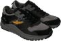 Aeronautica militare Lage Sneakers Black Heren - Thumbnail 4