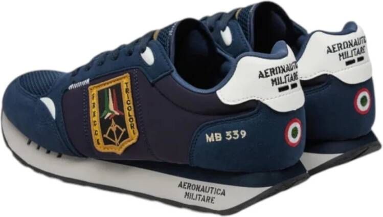 aeronautica militare Lage Sneakers Blue Heren