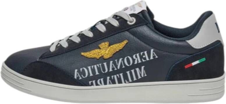 aeronautica militare Lage Sneakers Blue Heren
