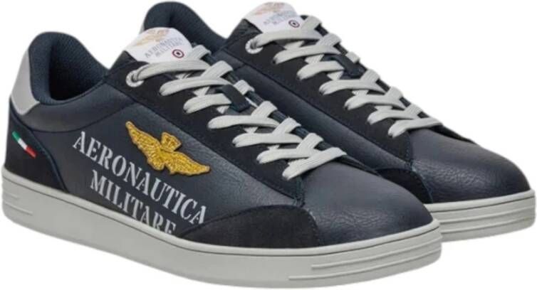aeronautica militare Lage Sneakers Blue Heren