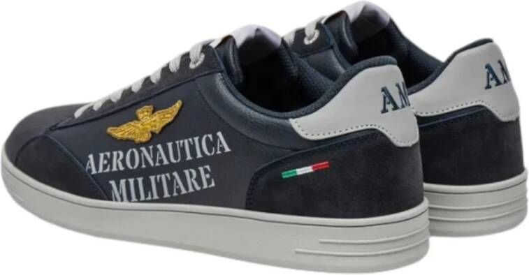 aeronautica militare Lage Sneakers Blue Heren