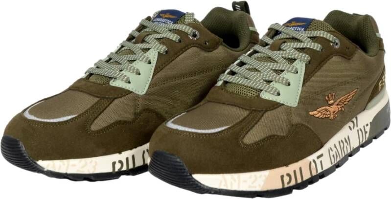 aeronautica militare Militair Groene Hardloopschoenen Sc276 Green Heren