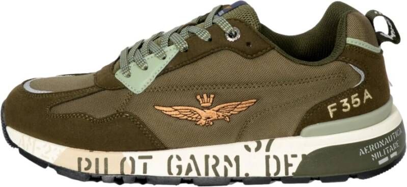 aeronautica militare Militair Groene Hardloopschoenen Sc276 Green Heren
