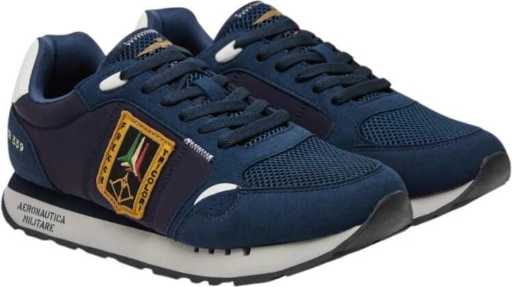 aeronautica militare Tricolori Patch Sneakers Blue Heren