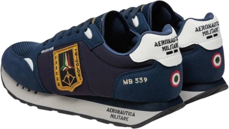 aeronautica militare Tricolori Patch Sneakers Blue Heren