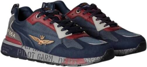 aeronautica militare Urban Sportieve Sneakers Grijs Blauw Multicolor Heren