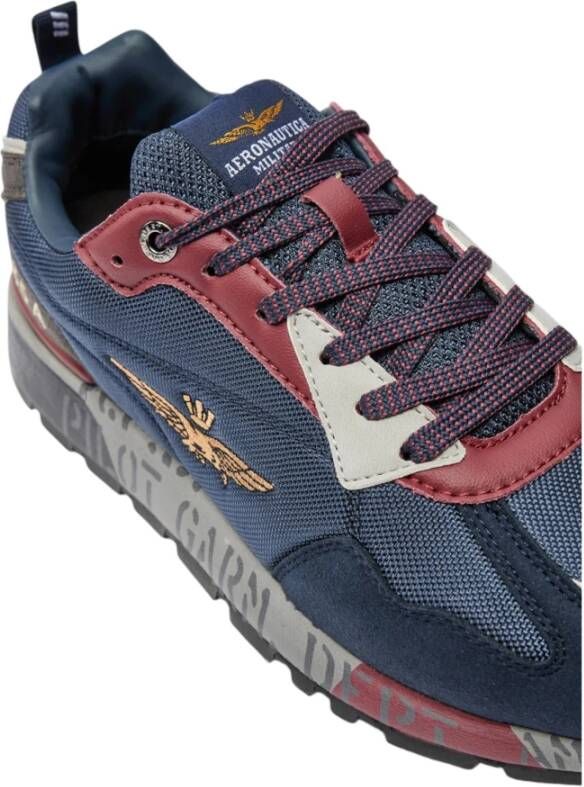 aeronautica militare Urban Sportieve Sneakers Grijs Blauw Multicolor Heren