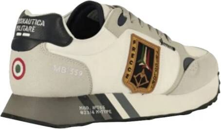 aeronautica militare Witte Sneakers Stijlvol Comfort Design Multicolor Heren