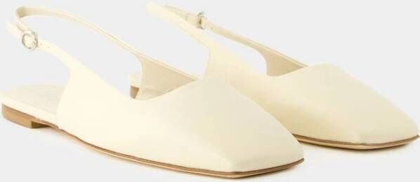 aeyde Beige-Creamy Ballerina Beige Dames