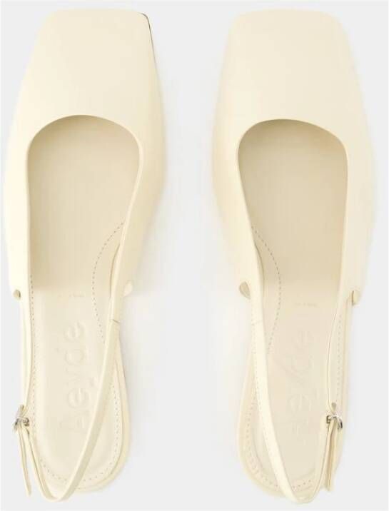 aeyde Beige-Creamy Ballerina Beige Dames