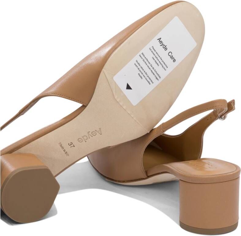 aeyde Beige Slingback Pumps voor Vrouwen