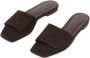 Aeyde Bruin Leren Vierkante Neus Sandalen - Thumbnail 2