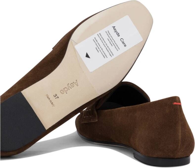 aeyde Bruine Loafer Schoenen voor Vrouwen