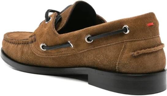 aeyde Bruine Suède Veterschoenen