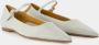 Aeyde Groene Leren Ballerina Puntige Neus Green Dames - Thumbnail 3
