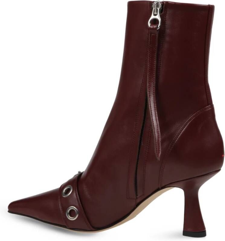 aeyde Halima Eyelet Pointed Boots