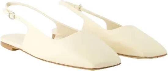 aeyde Leather flats Beige Dames