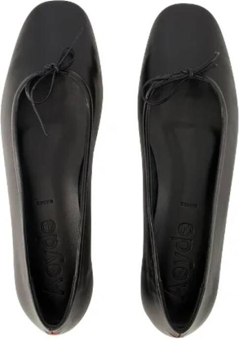 aeyde Leather flats Black Dames