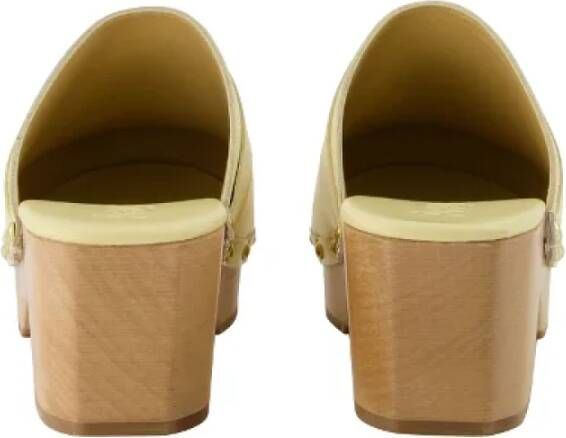 aeyde Leather flats Yellow Dames