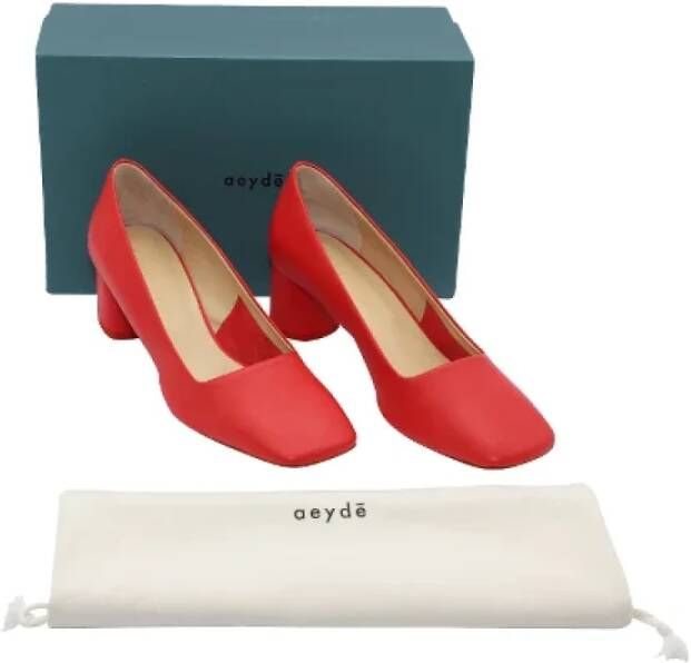 aeyde Leather heels Rood Dames