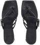 Aeyde Leather sandals Black Dames - Thumbnail 4