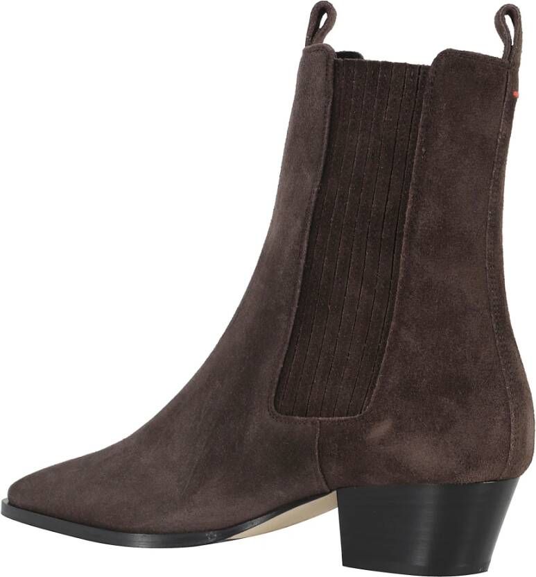 aeyde Moka Cow Suede Enkellaars