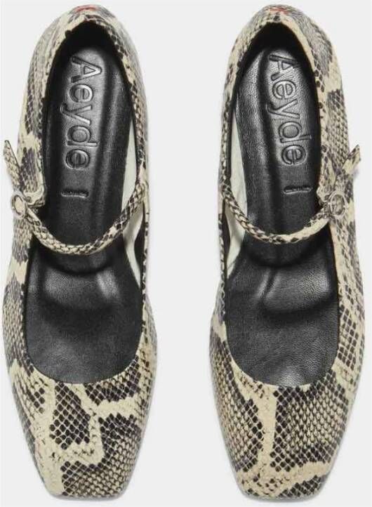 aeyde Slangenprint Enkellaarzen Multicolor Dames