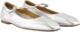 Aeyde Zilveren Leren Ballerina's Puntige Neus Schoenen - Thumbnail 2