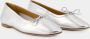 Aeyde Zilveren Leren Ballerinas Ronde Neus Instapper Gray Dames - Thumbnail 3