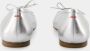 Aeyde Zilveren Leren Ballerinas Ronde Neus Instapper Gray Dames - Thumbnail 4