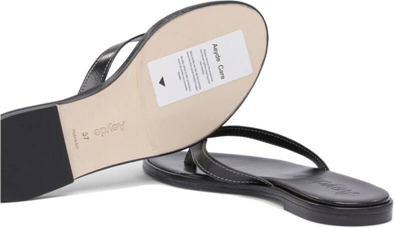 aeyde Zwarte elegante sandalen voor vrouwen