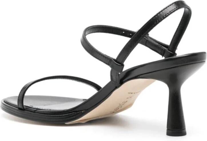 aeyde Zwarte hakken sandalen Black Dames