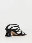 Aeyde Zwarte Leren Blokhak Sandalen - Thumbnail 2