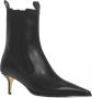 Aeyde Zwarte Leren Enkellaarzen Black Dames - Thumbnail 2