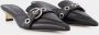 Aeydē Slippers & Mules Danielle Sandals Leather Black in zwart - Thumbnail 3