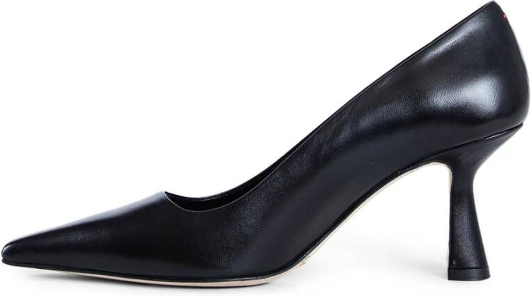 aeyde Zwarte Leren Stiletto Hakken