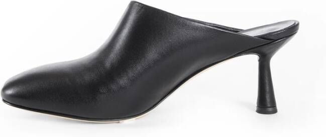 aeyde Zwarte Nappa Leren Stiletto Hakken