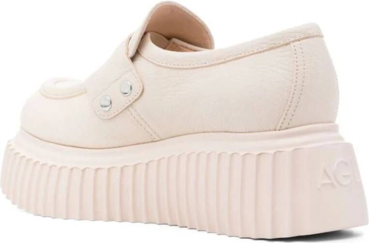 AGL Beige Loafers voor vrouwen Beige Dames