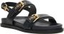 AGL Blauwe Dubbele Band Sleehak Sandalen - Thumbnail 2