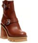 AGL Cuoio Enkellaarzen voor Dames Aw23 Bruin Dames - Thumbnail 2