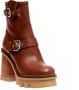 AGL Cuoio Enkellaarzen voor Dames Aw23 Brown Dames - Thumbnail 2