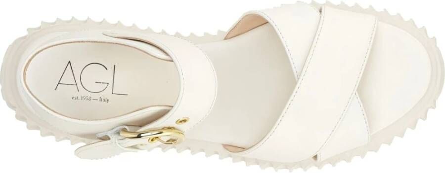 AGL Flat Sandals Beige Dames