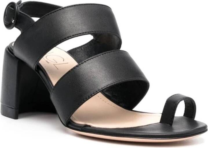 AGL Flat Sandals Black Dames