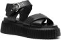 AGL Zwarte Sleehak Sandalen Black Dames - Thumbnail 3
