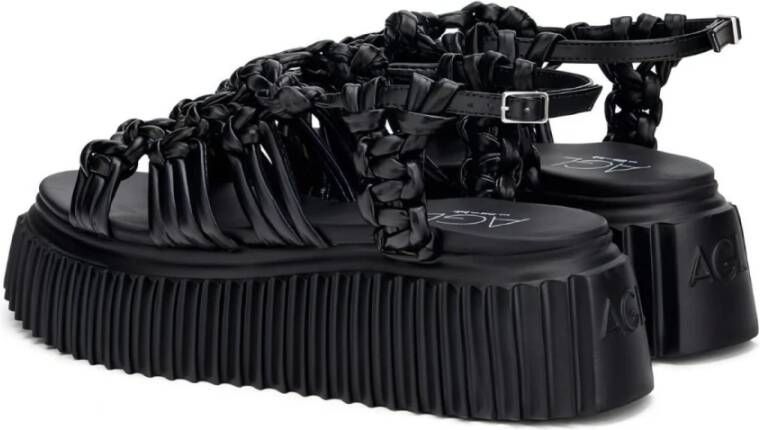 AGL Flat Sandals Zwart Dames