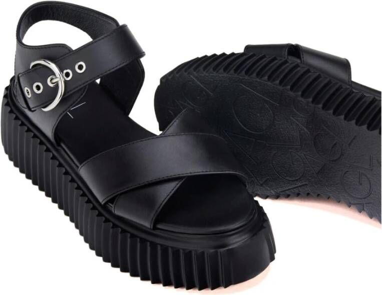 AGL Flat Sandals Zwart Dames