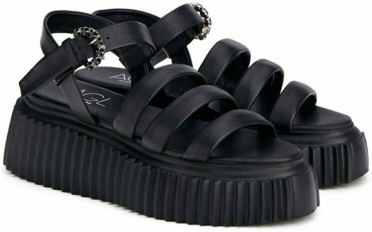 AGL Flat Sandals Zwart Dames